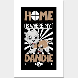 Home is with my Dandie Dinmont Terrier Posters and Art